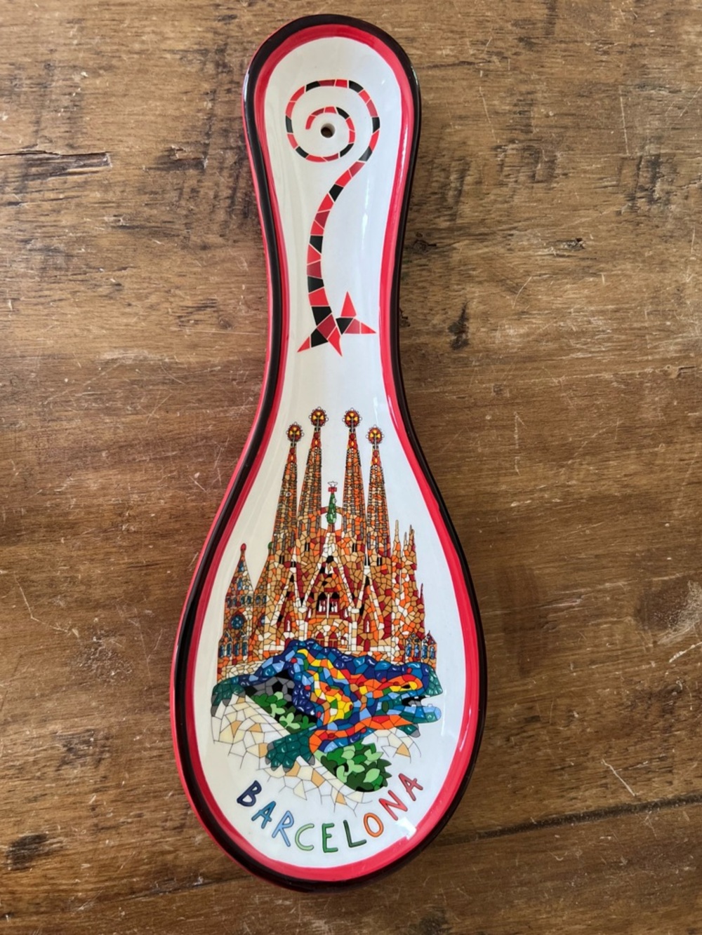 Barcelona Mosaic Spoon Rest - Multicolor Decorative Home Accent